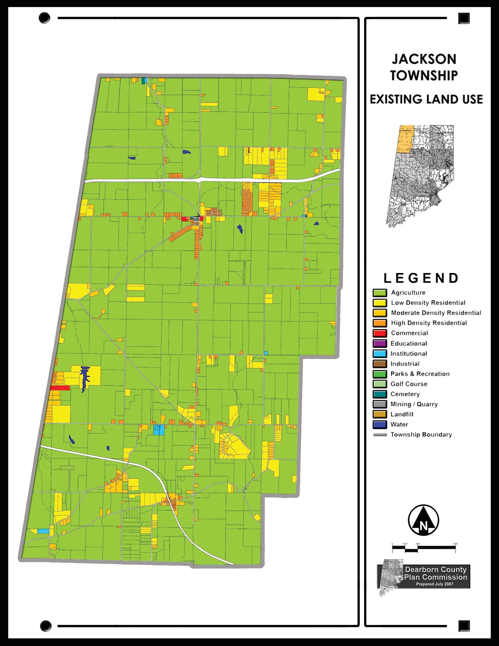 Dearborn County Property Lines Slideshow / Existing Land Use Maps Slide Show / Dearborn County, Indiana