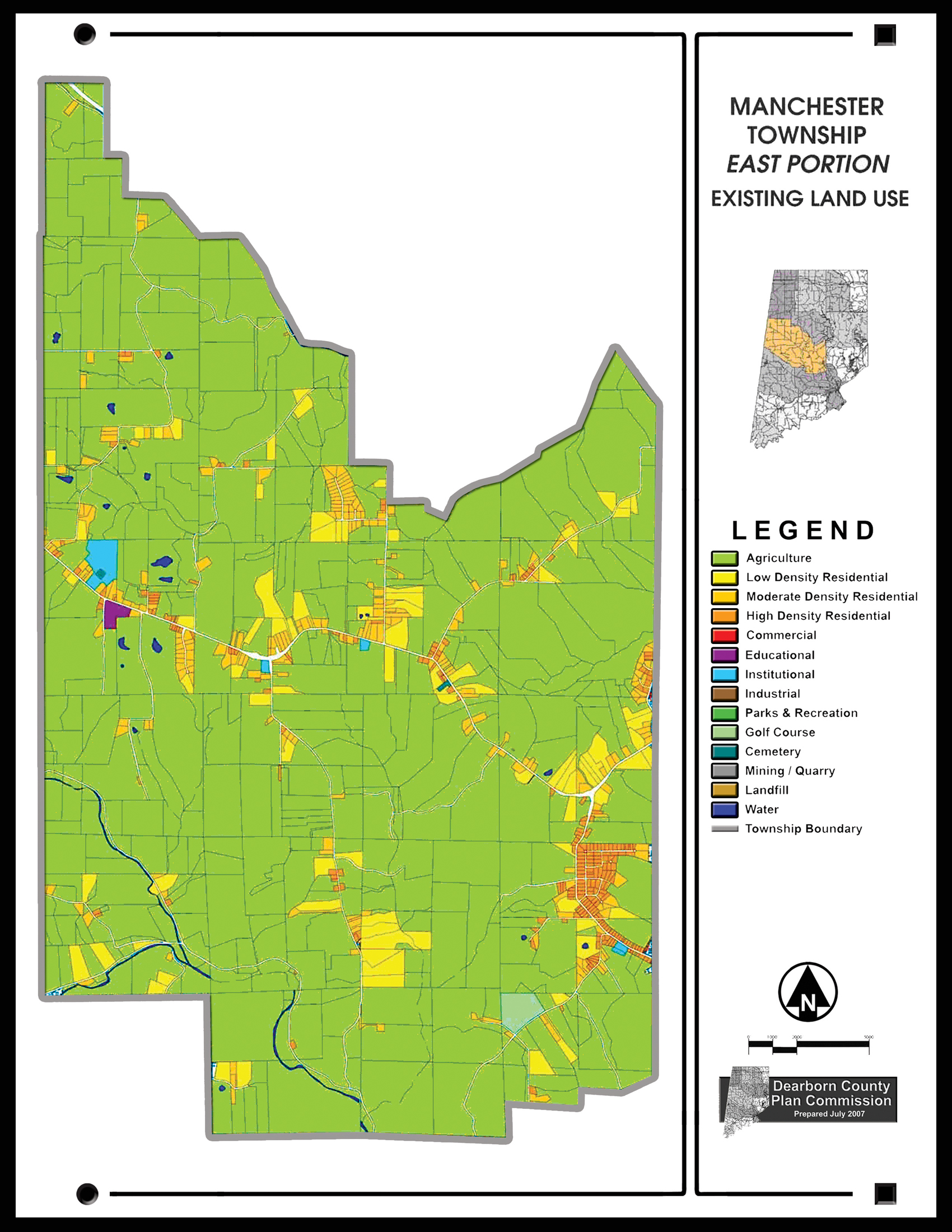 Dearborn County Property Lines Slideshow / Existing Land Use Maps Slide Show / Dearborn County, Indiana