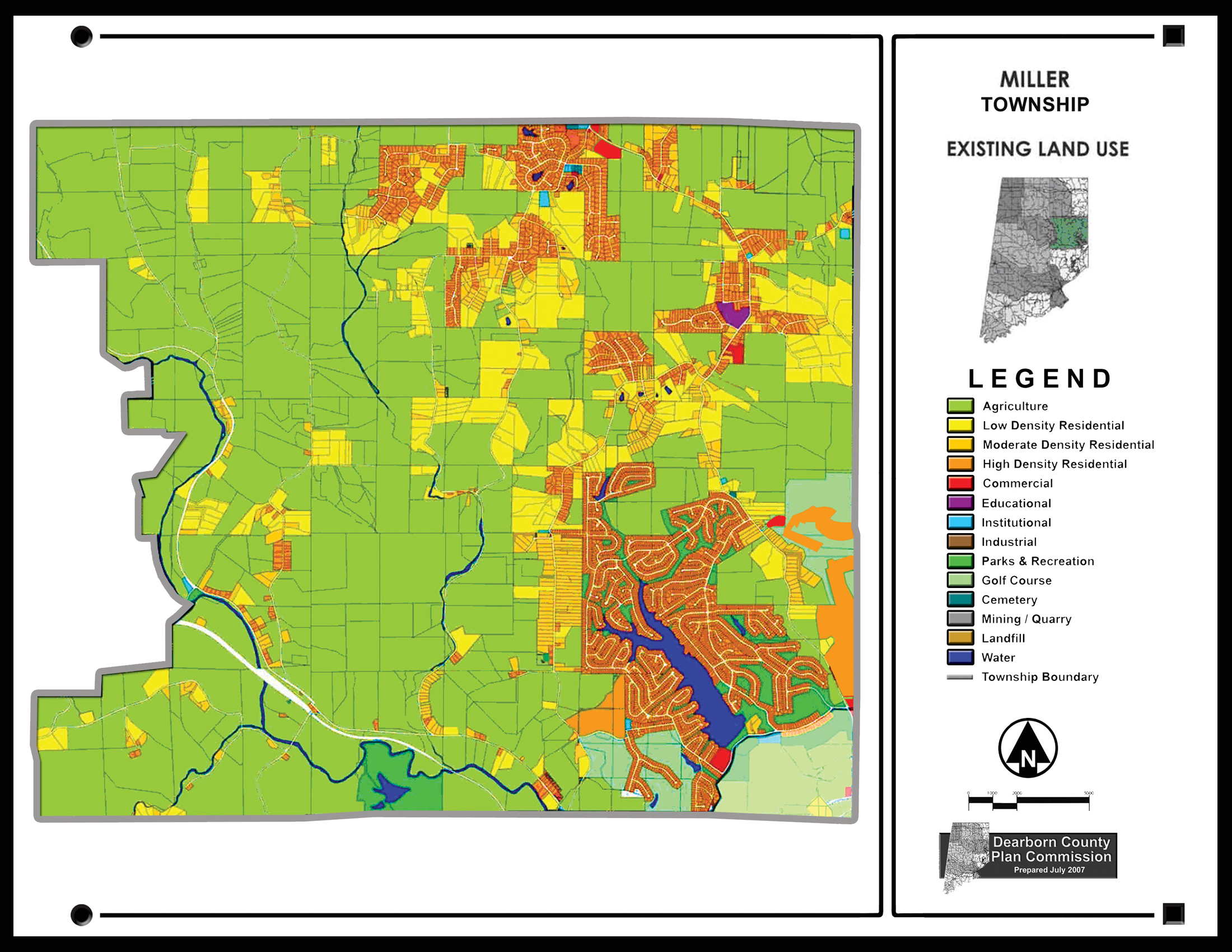 Dearborn County Indiana Gis Map Slideshow / Existing Land Use Maps Slide Show / Dearborn County, Indiana