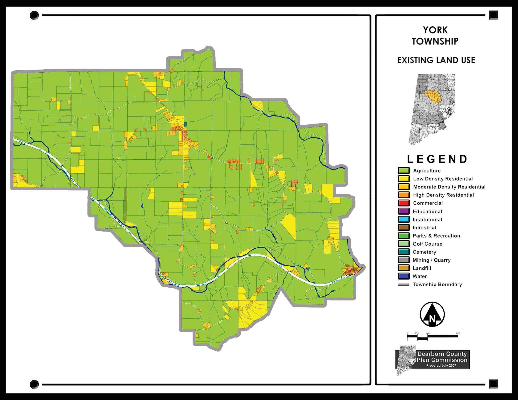 Dearborn County Property Lines Slideshow / Existing Land Use Maps Slide Show / Dearborn County, Indiana