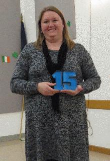 Jennifer Hughes - 15 Yr Service Award