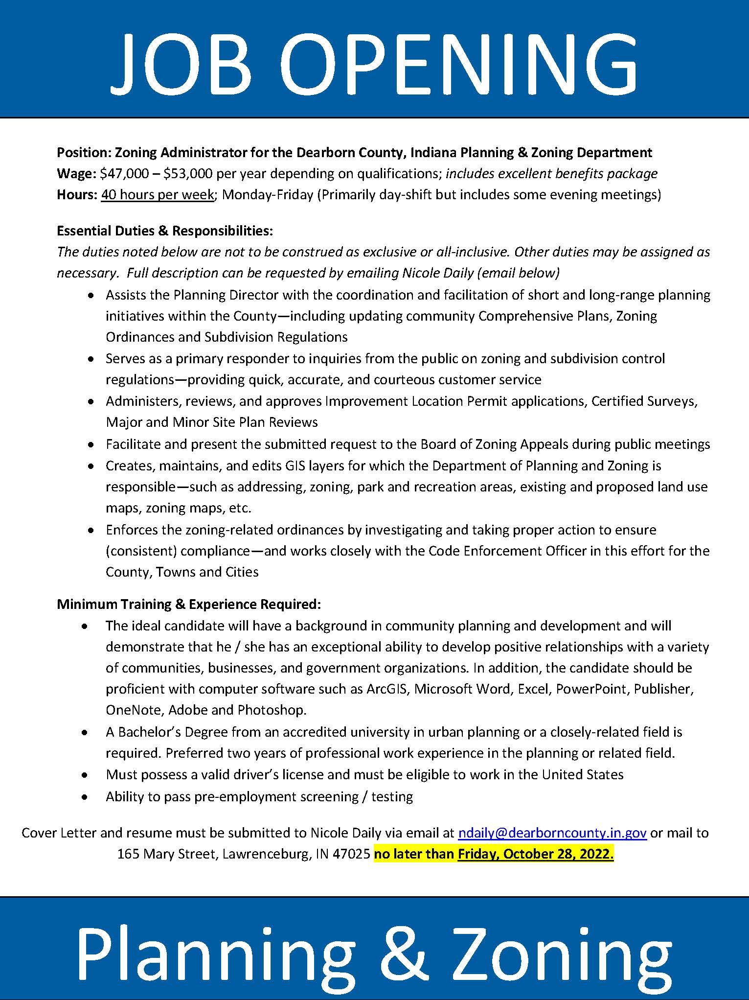 Planning & Zoning / Dearborn County, Indiana