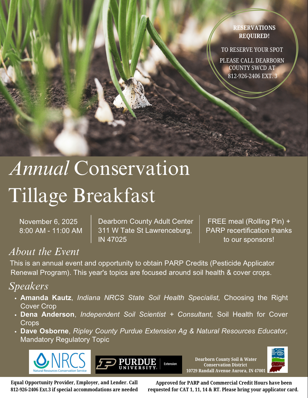 Tillage breakfast flyer